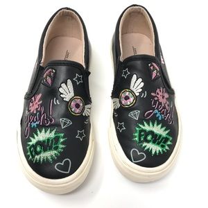 Zara Patchwork Slip On Sneakers